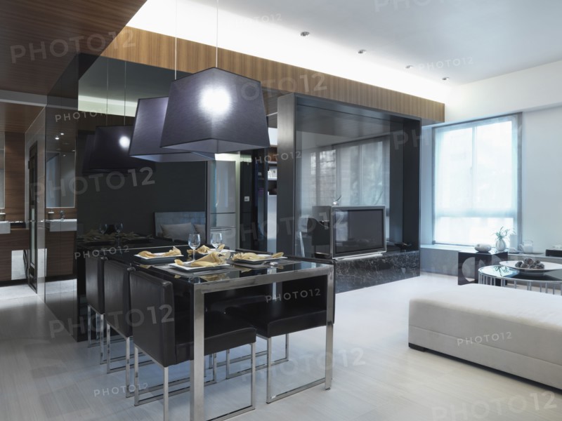 Dining area in modern interior