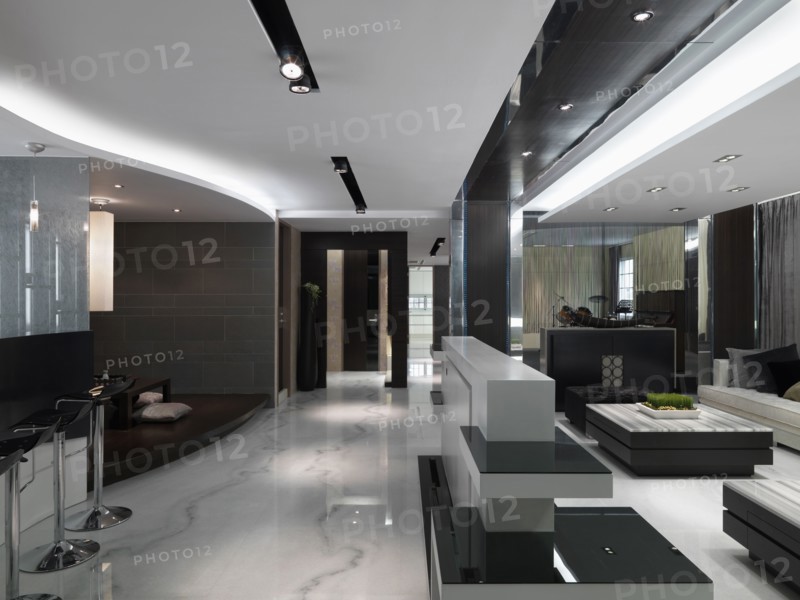 Neutral modern living room