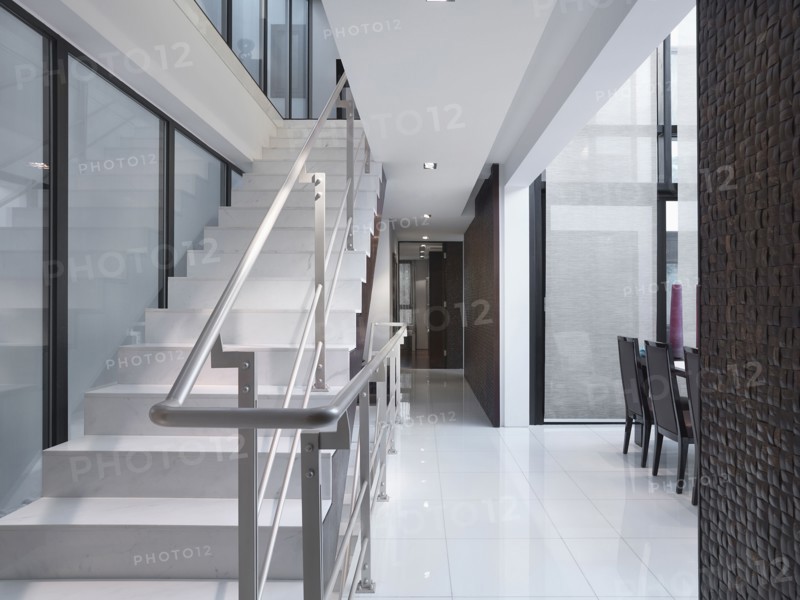 Modern staircase and railing