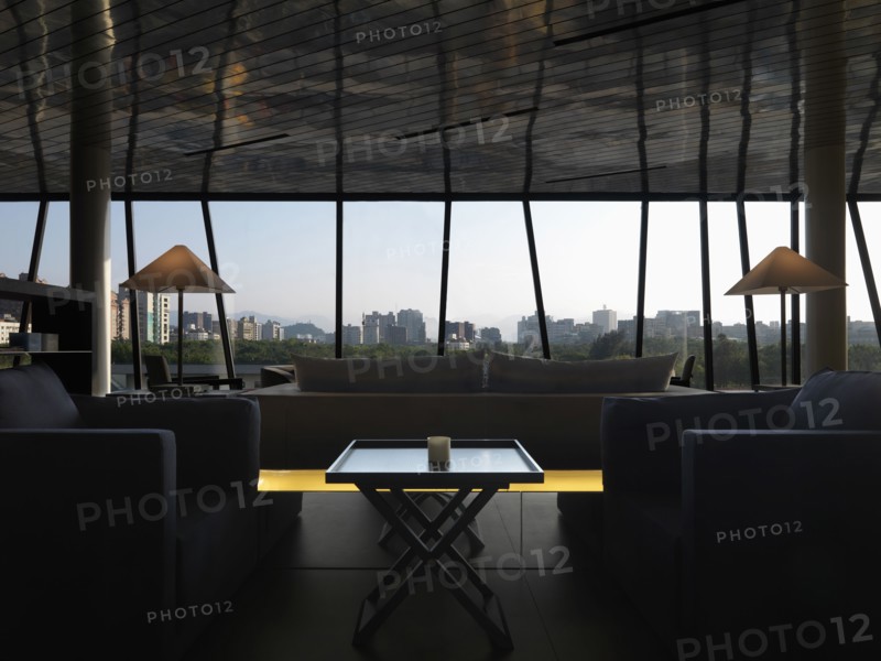 Modern city area with view of city skyline