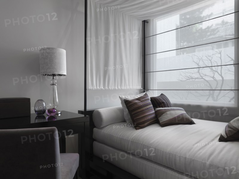 Detail modern daybed and desk