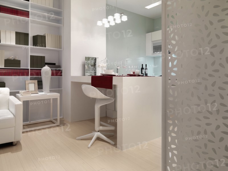 Detail dining area modern interior