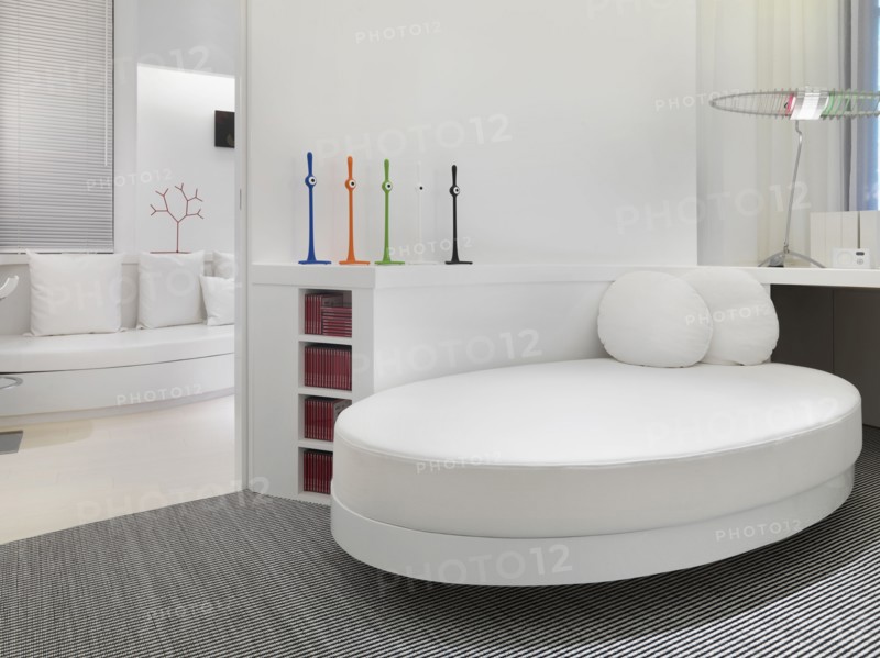 Bright white modern interior