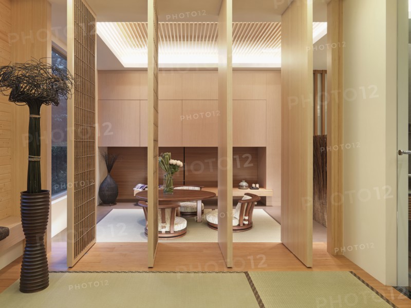 Room partition in asian home