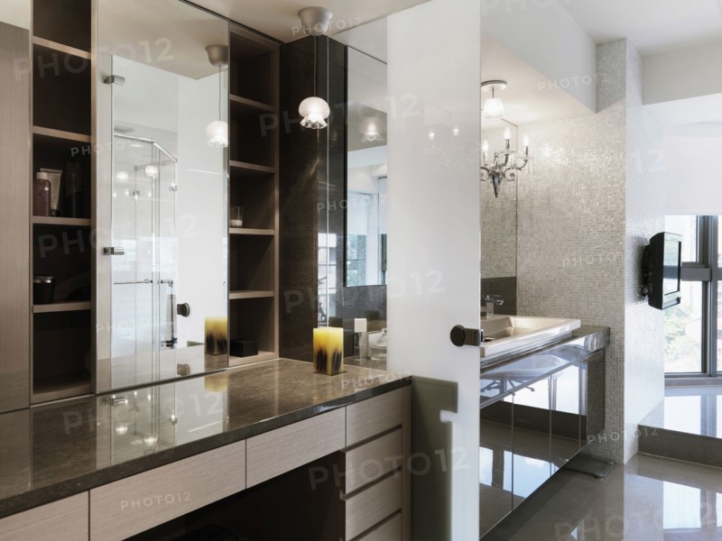 Interior of modern bathroom