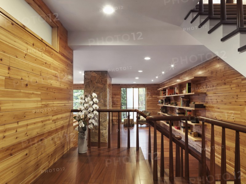 Interior view of cabin home