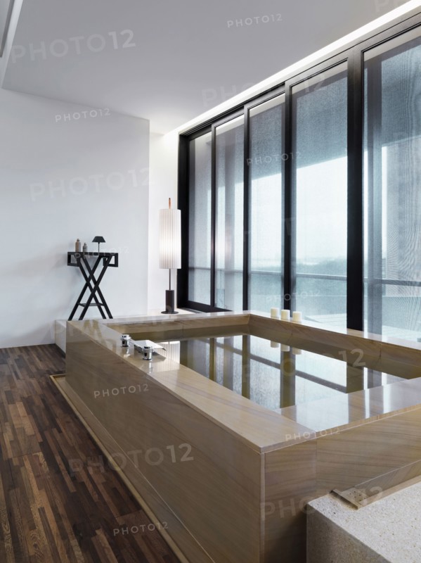 Bath tub in modern home