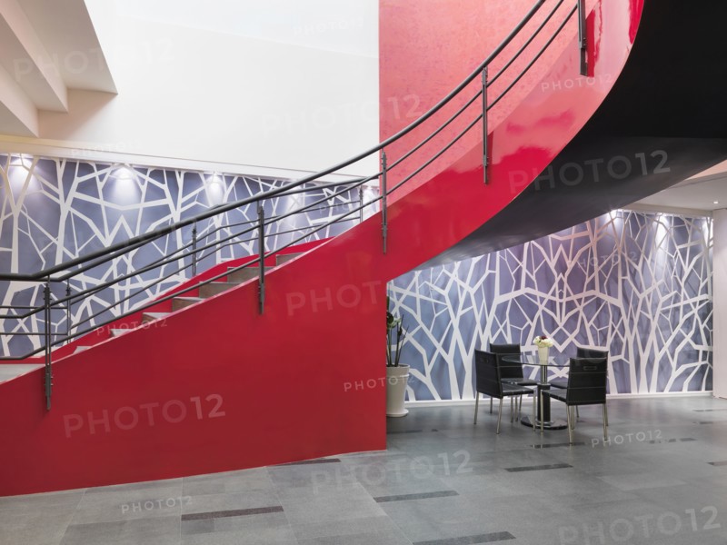 Red grand staircase