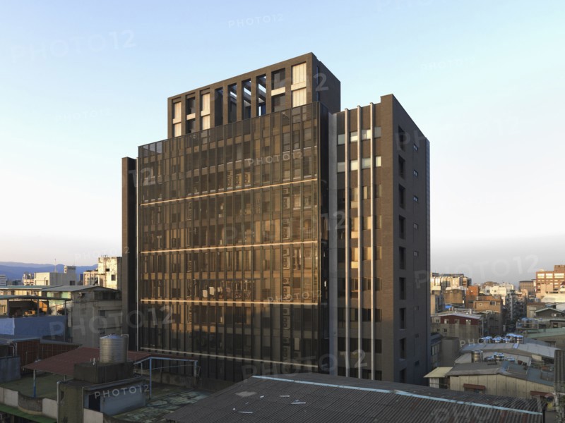 Front exterior high rise apartment building