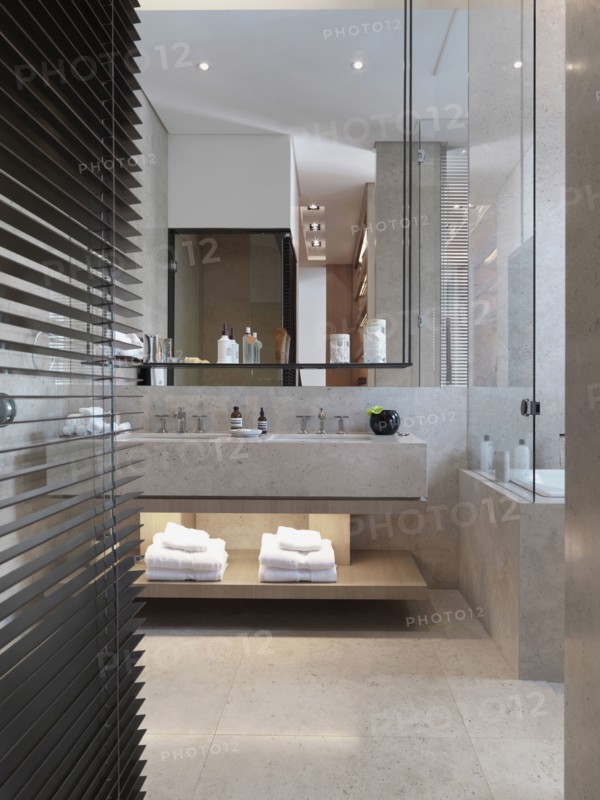 Clean modern bathroom