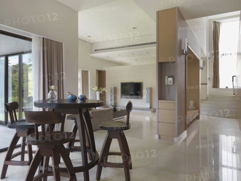 Bar table in modern home