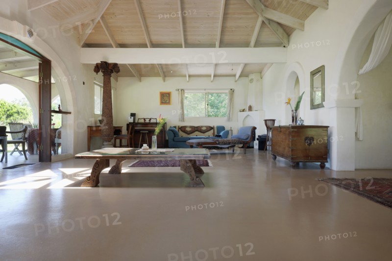Interior of living room in average home