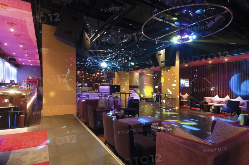 Lounge area inside nightclub