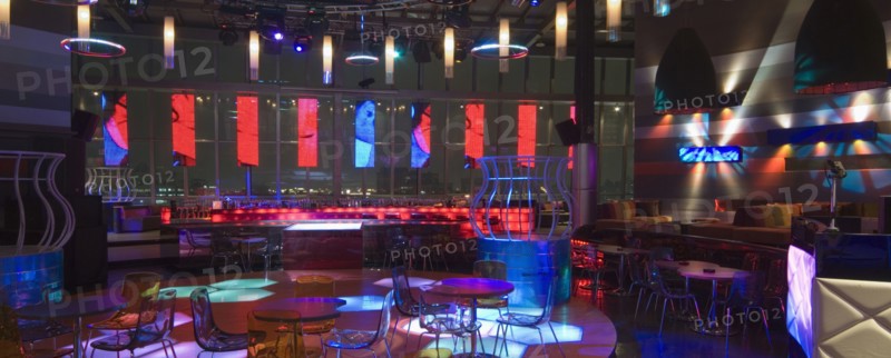 Interior of modern nightclub