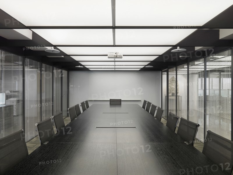 Table and chairs in office conference room