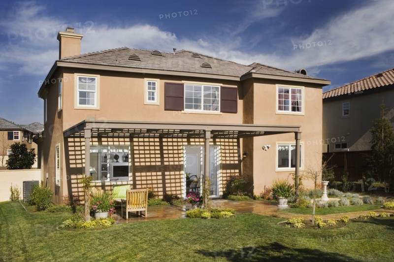 Rear exterior multiple story home