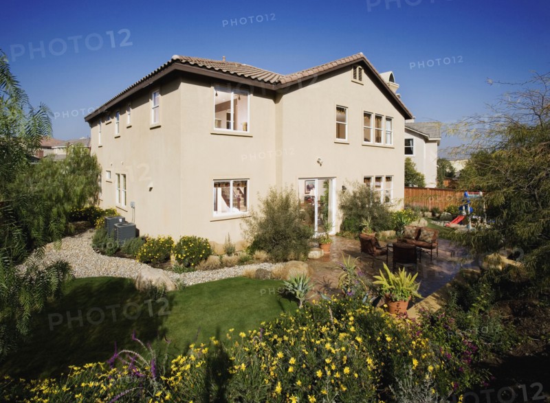 Rear exterior multiple story house