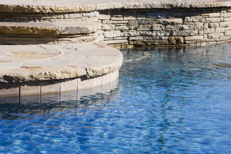 Swimming Pool and Stone Pool Deck