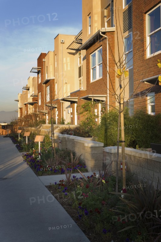 Exterior Shot of Contemporary Condominiums