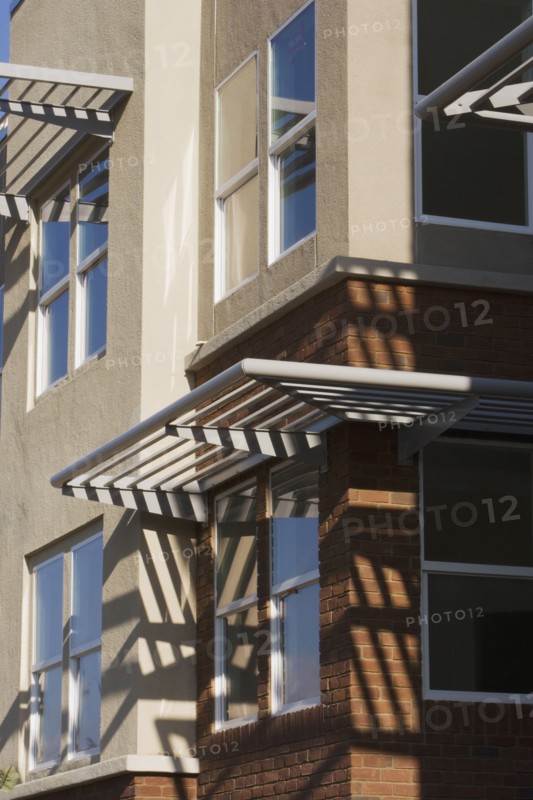 Exterior Shot of Contemporary Condominiums