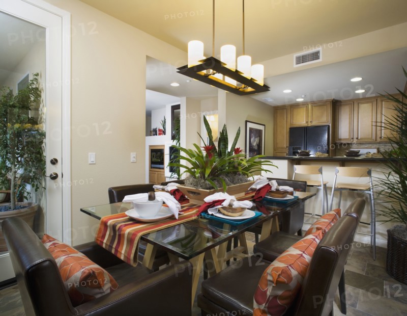 Brightly Colored Dining Room