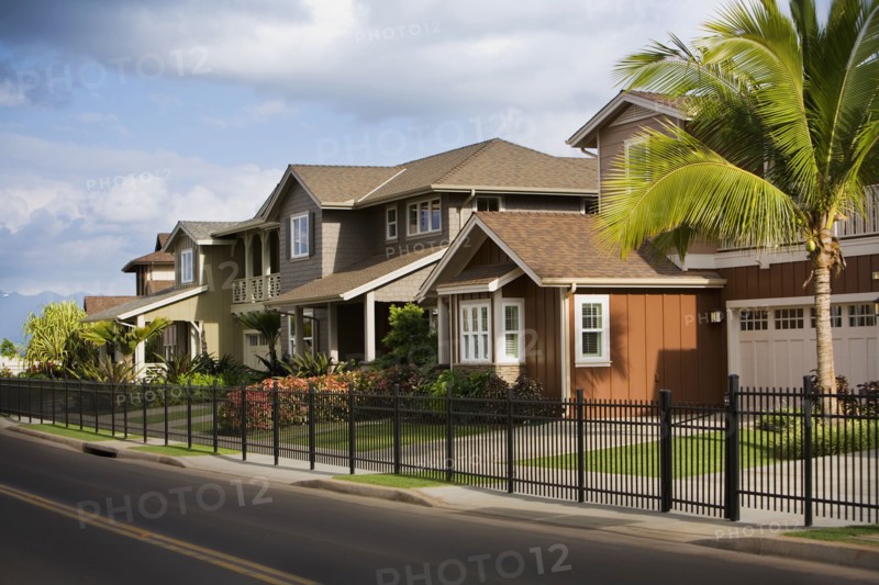 Neighborhood of Traditional American Homes