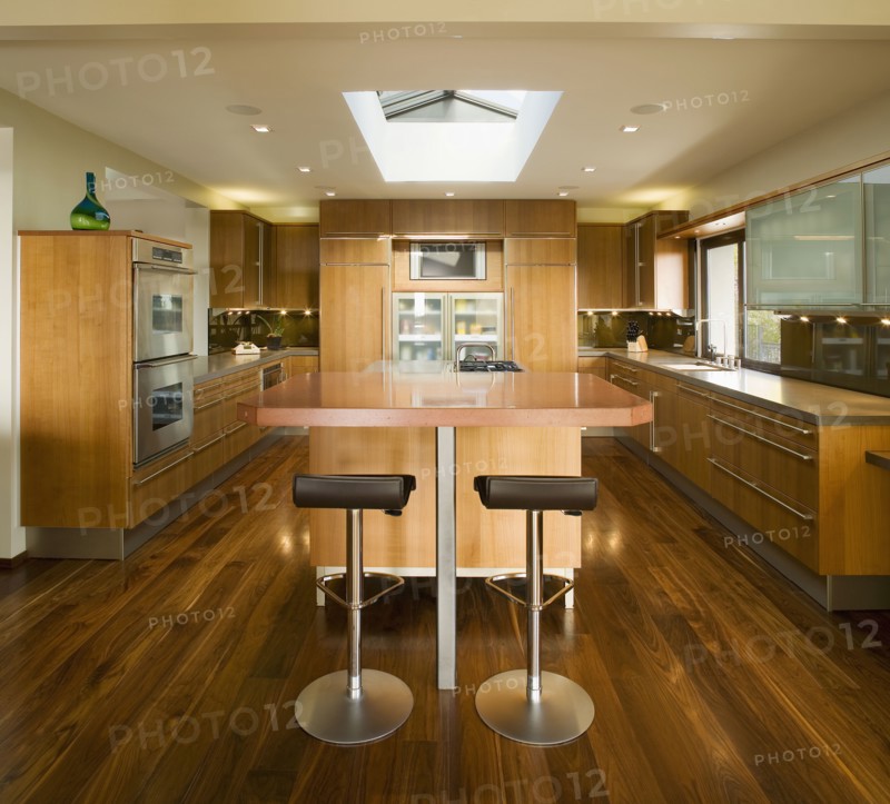Modern Kitchen with Hardwood Floors