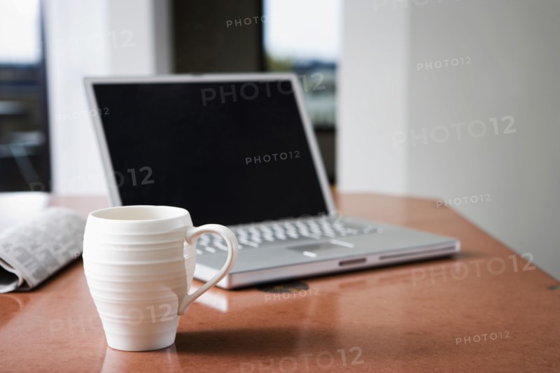 Laptop and Coffee Mug