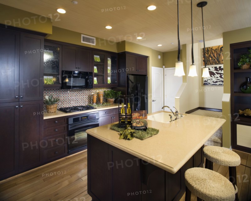 Interior of contemporary kitchen