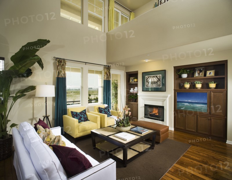 Interior of contemporary living room