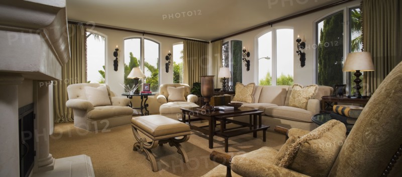Interior of a traditional living room