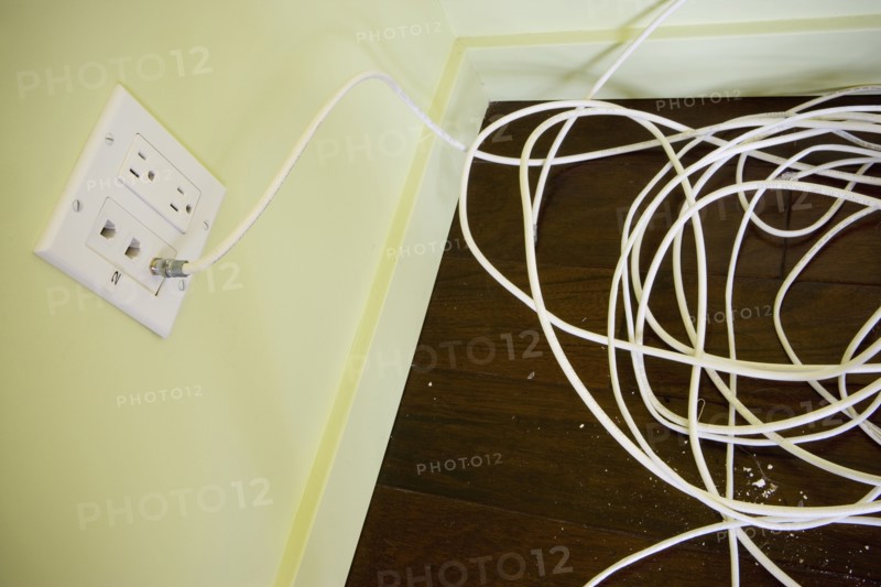 Tangled coaxial cable
