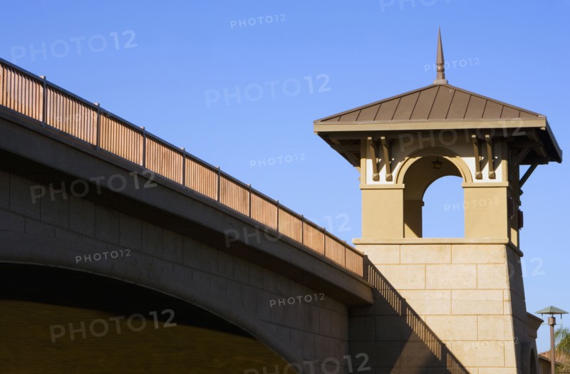 Contemporary bridge and tower