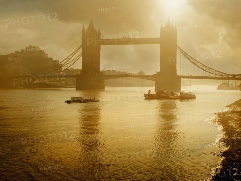 Silhouette of Tower Bridge