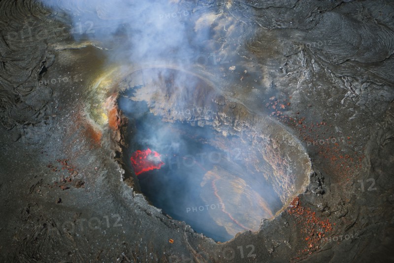 Volcano letting off steam