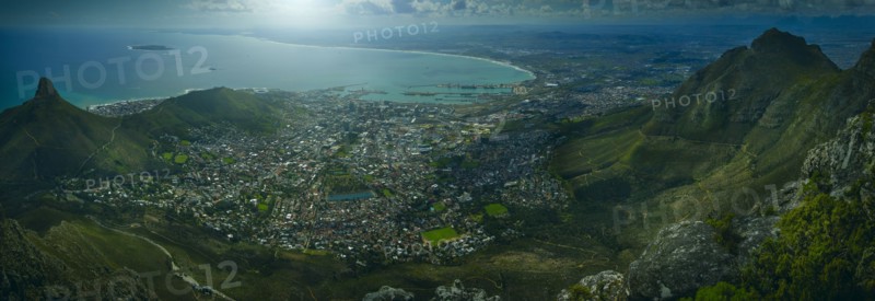 Aerial view of Cape Town