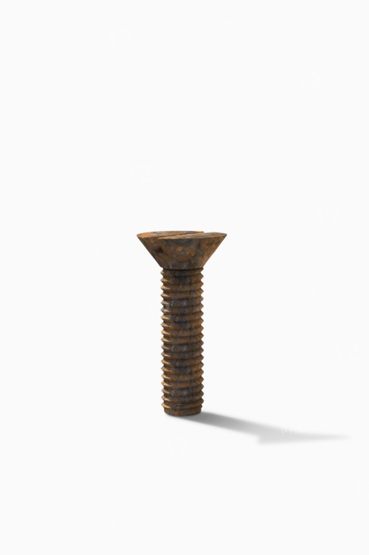 Close up of rusting screw