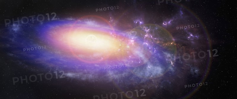 Galaxy in outer space