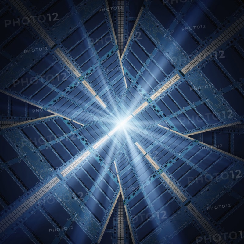 Light shining from RAM modules