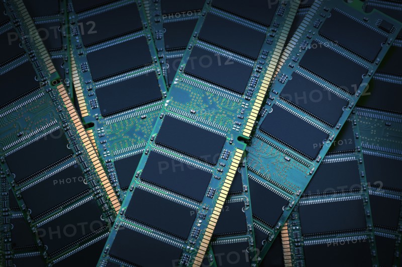 Pile of RAM modules