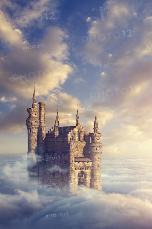Castle above clouds