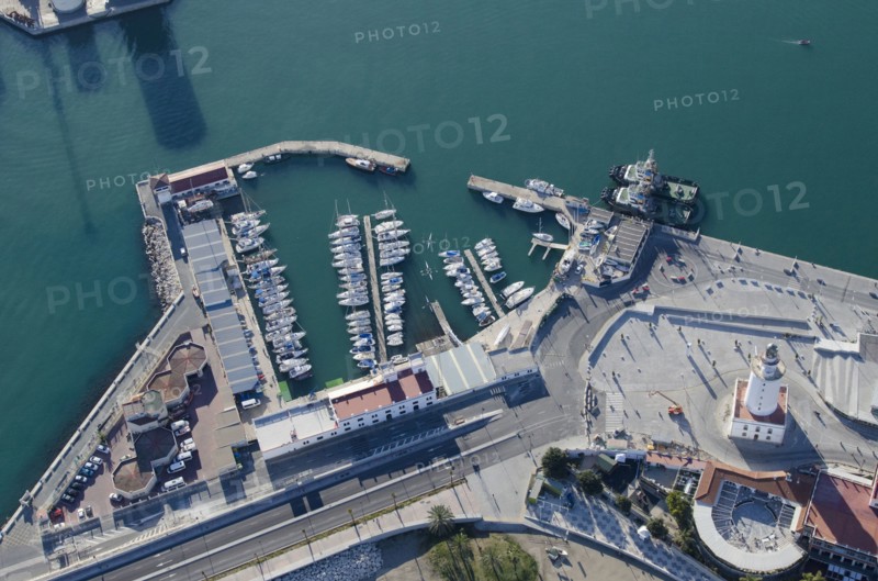 Aerial view of Spanish marina