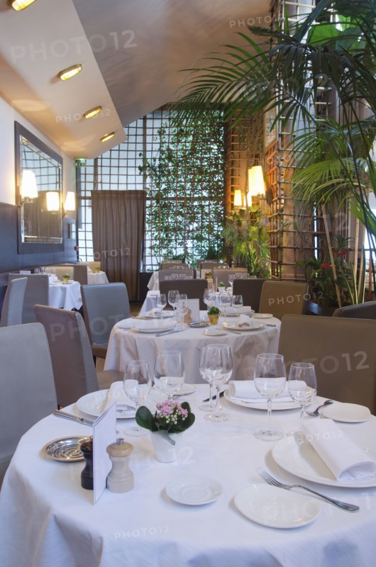 Elegant Parisian restaurant dining room