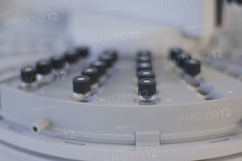 Sample tubes in centrifuge