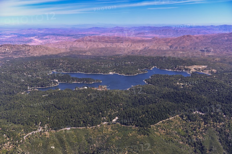 Aerial view of Lake Arrowhead
