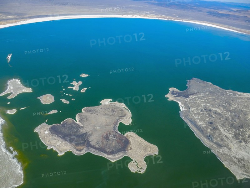 Aerial view of lake