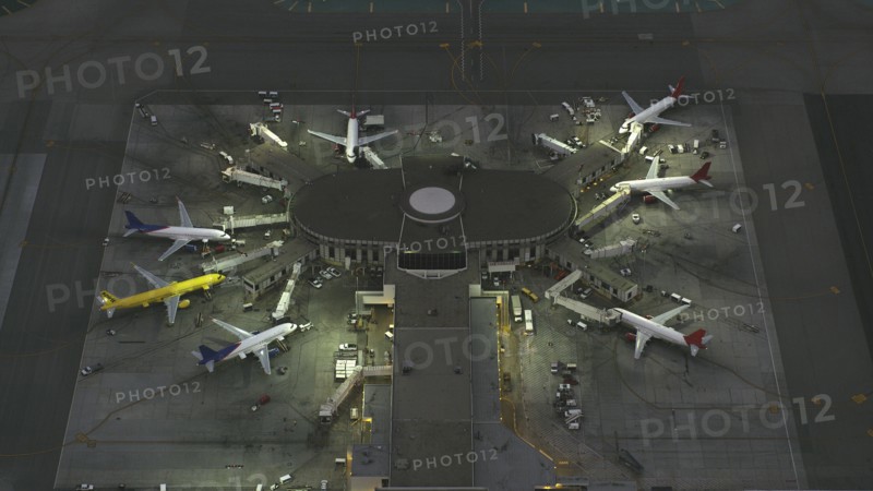 Aerial view of airport