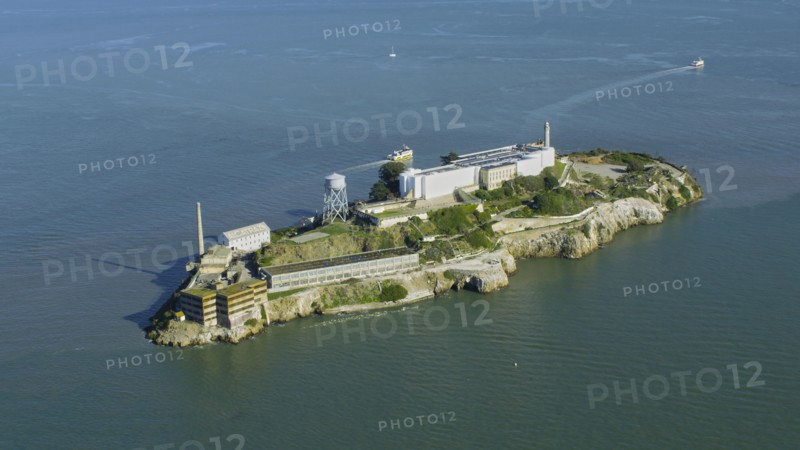 Alcatraz, Aerial view of island prison