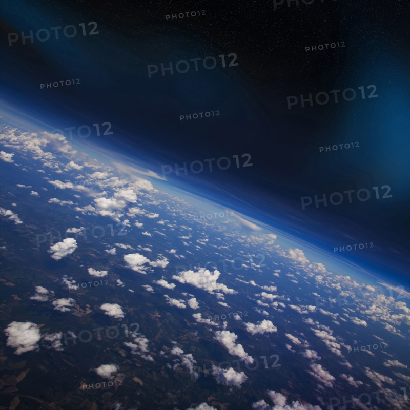 Earth atmosphere viewed from space