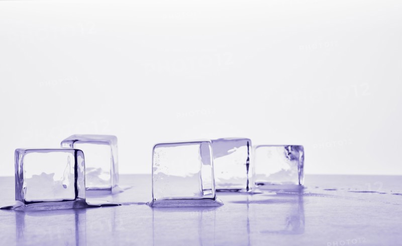 Melting ice cubes